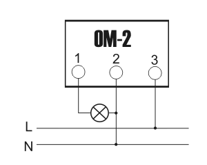 Схема подключения ограничителя мощности ОМ-2