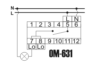 Схема подключения ограничителя мощности ОМ-631