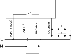 Схема подключения реле времени PCS-506